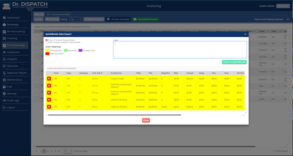Truck Management Software - Dr Dispatch
